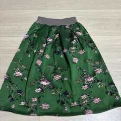 ルーシーパール、花柄、刺繍、スカート、コブラン、ジャガード