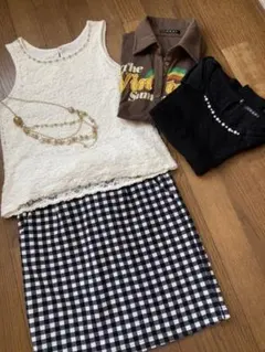 INGNI  スカート トップス ネックレス 5点セット