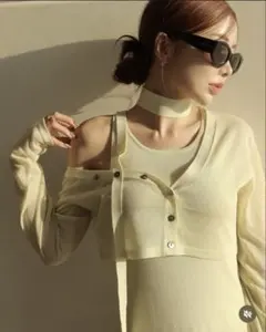 Bibiy PENELOPE COLLAR KNIT カーディガン Bibiy PENELOPE COLLAR KNIT カーディガン - メルカリ