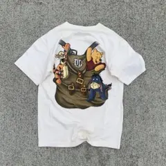 希少！90s Disney usa製 プーさん tシャツ　pooh Tigger