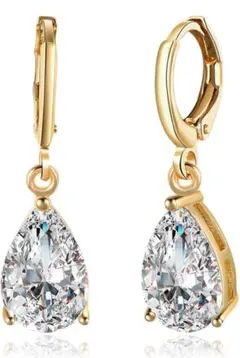 ピアス スワロフスキーゴールドコーティング ピアス レディース