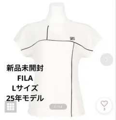 新品未使用　タグ付きFILA Lサイズ　ホワイト　シャツ