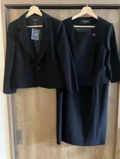 【未使用】冠婚葬祭　ブラック　ジャケット&ワンピース　大きいサイズ15号