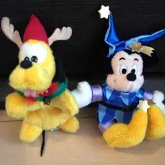 ミッキー プルート ぬいぐるみバッチ♪