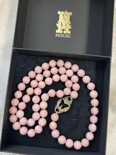 MIZUKI⭐︎14KYGピンクオパールネックレス⭐︎ダイヤブラウンダイヤのサムネイル