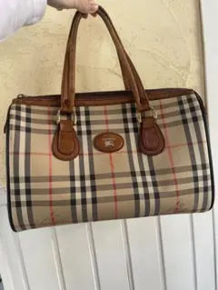 Burberry チェック柄 ハンドバッグ