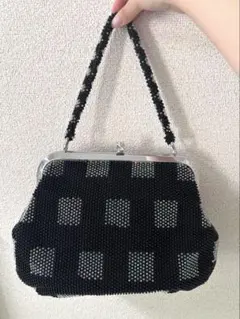 昭和レトロ ポピーバッグ ビーズ ハンドバッグ