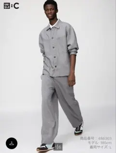 XS ユニクロC スウェットワイドパンツ　05 GRAY グレー