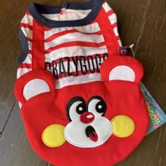 CRAZY GO GO!! 犬服 ボーダー柄 レッド　Sのサムネイル