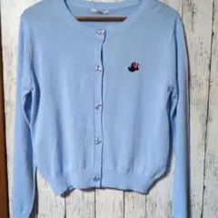 Disneyミニーマウス Avail カーディガン 水色 Mサイズ