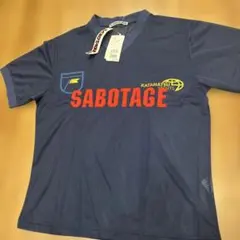 SABOTAGE サボタージュ　ネイビー メッシュTシャツ　 L未使用のサムネイル