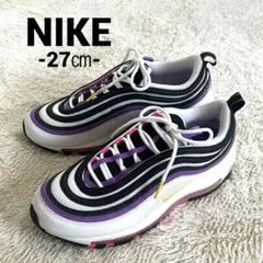 【NIKE】 エアマックス97 スニーカー ホワイト/ブラック/パープル/ピンク