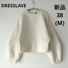 新品 DRESSLAVE 洗える 後ろジップ ドルマンブラウス M バルーン袖のサムネイル