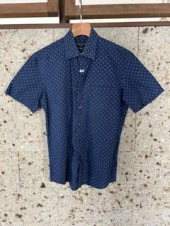 BANANA REPUBLIC 半袖シャツ S ネイビー