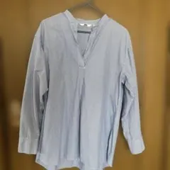 UNIQLO ストライプ 長袖シャツ Lサイズ
