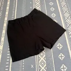 スロッピー　レディース ショートパンツ ブラック 無地 シンプルのサムネイル