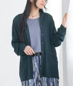 オシャレウォーカー　シアースラブカーディガン　グリーン　UVカットのサムネイル