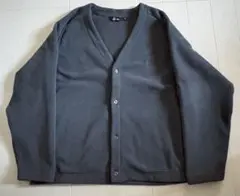 【美品】ユニクロ x ニードルス フリース カーディガン　ダークグレー　XL