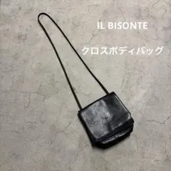 【美品】　IL BISONTE クロスボディバッグ　レザーショルダーバッグ