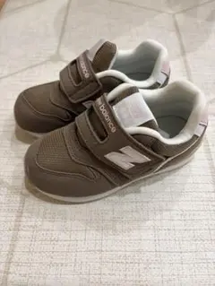 New Balance 996 ブラウン ロゴピンク　スニーカー　15.5cm