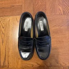 HARUTA コインローファー　ブラック24.5cm