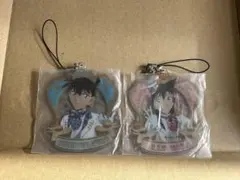 名探偵コナン　工藤新一&毛利蘭・京極真&鈴木園子ストラップセット
