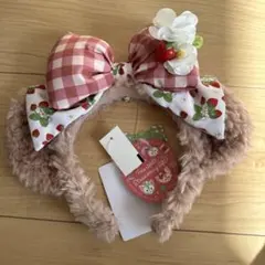 【即完売品】シェリーメイ　カチューシャ　いちご　ハートフェルト　ストロベリー