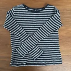 ストライプ 長袖カットソー 140UNIQLO