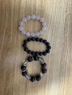 天然石ブレスレット 3点セット パワーストーン