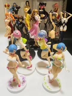 【13個セット】ワンピース、ナミ、ハンコック、リゼロなど、フィギュア