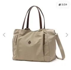 CLEDRAN クレドラン軽量 『LALI』2WAYトートバッグ　L.BROWNのサムネイル