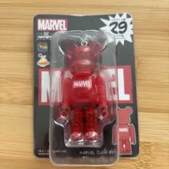 MARVEL BE@RBRICK 29 クリアレッド　キーホルダー