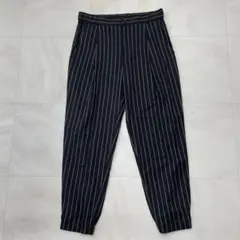 UNIQLO ユニクロ イージー ジョガーパンツ ストライプ M ブラック