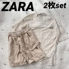 2枚セット☆ ZARA ザラ キッズ 半袖Tシャツ ハーフパンツ セット 130