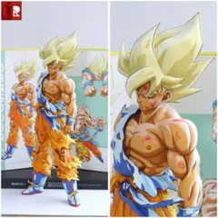 ドラゴンボールSMSP サイズ 伝説の超サイヤ人 孫悟空 リペイント 二次元彩色