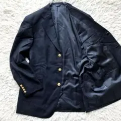【美品 超希少サイズXL】ラルフローレン　紺ブレ　金ボタン　羊毛　セレモニー