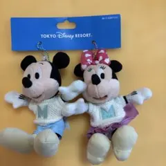 ミッキー・ミニー ぬいぐるみキーホルダー