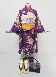 ★キャロット様専用★七五三　7歳　 紫　着物セット　女の子 d03