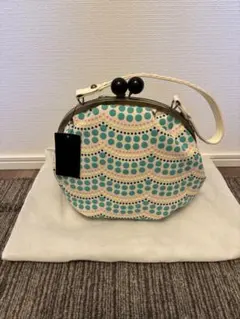 ANNA SUI ハンドバッグ がま口 ドット柄 - メルカリ