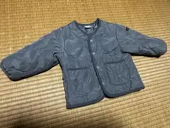 最安値美品送料無料おすすめpetit mainグレー キルティングジャケット80