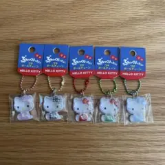 未使用♡ぷっくりったいプチボールチェーン　キティ　ピンクほか5個セット　サンリオ