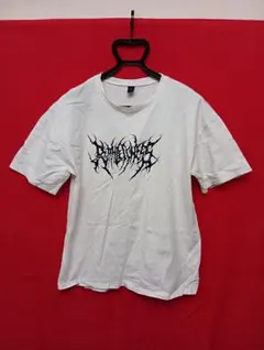 ROMWE デスロゴ プリント Tシャツ ホワイト Mサイズのサムネイル