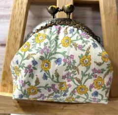 ☆在庫一掃☆ ★リバティタナローン★ がま口 ★小物入れにも No8