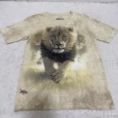 THE MOUNTAIN ザ・マウンテン アニマルTシャツ ライオン タイダイのサムネイル