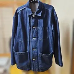 無印良品　木の実から作ったカポック混デニム　カバーオール　S