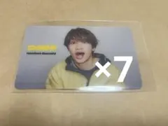 なにわ男子 藤原丈一郎 Doki it 通常版特典 クリアソロカード 7枚セット