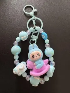 ブルー ラブブ キーホルダー