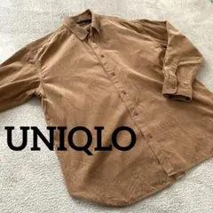 ユニクロ　UNIQLO コーデュロイ　ワークシャツ　長袖　M