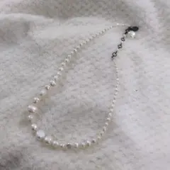 美品　アガット　淡水パールネックレス　　agete