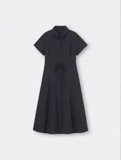 【GU】未使用　カラーシャツワンピース［半袖］